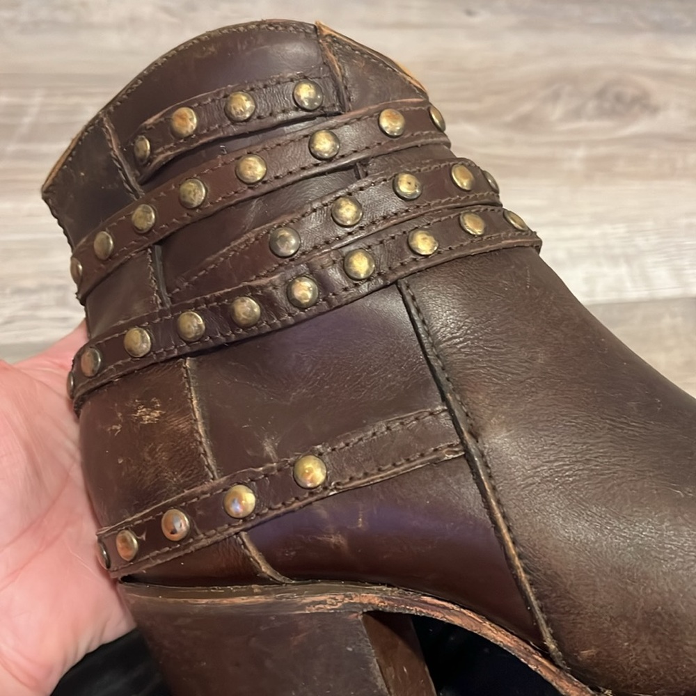 Corral Studded Ankle Cowgirl Boots - Picture 4 of 12